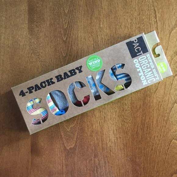 Pact Other - Pact Organics toddler socks set 12-24m NWT